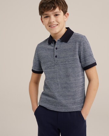 WE Fashion Poloshirt in Blau: Vorderseite