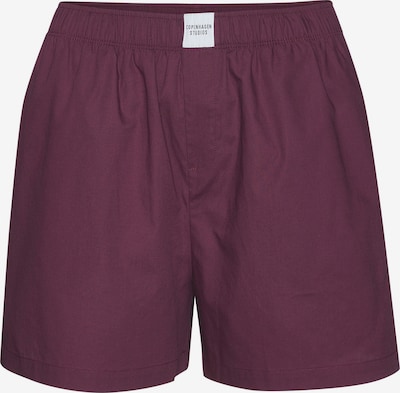 Pižaminės kelnės iš Copenhagen Studios, spalva – vyno raudona spalva, Prekių apžvalga