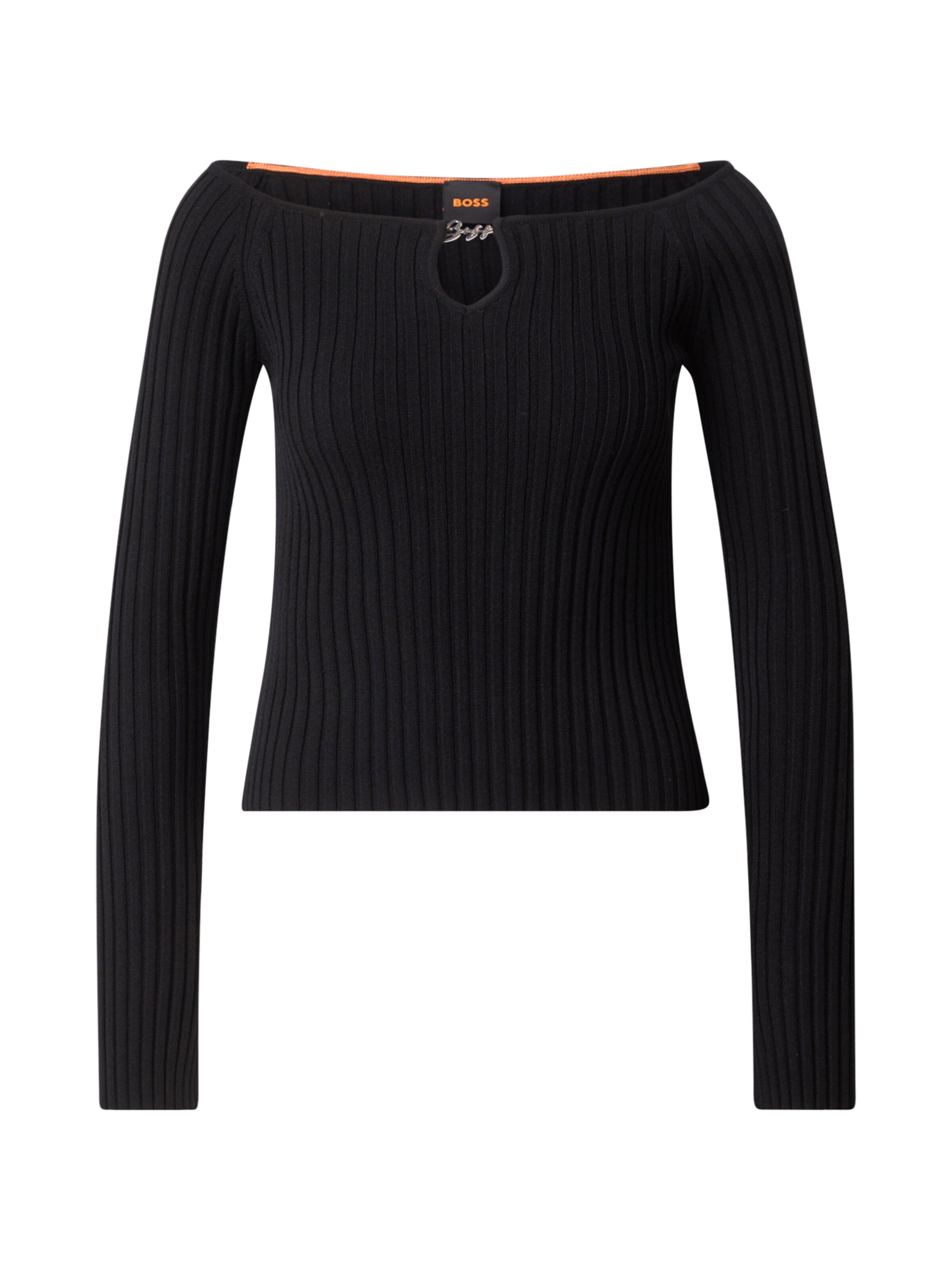 BOSS Trui 'C_Fayez' in Zwart: voorkant