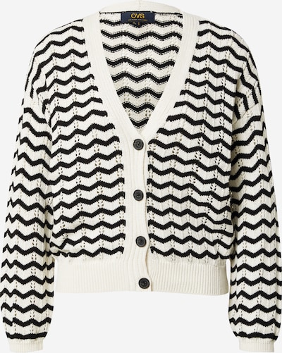 OVS Knit Cardigan in Black / White, Item view
