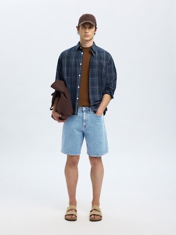 SELECTED regular Jeans i blå