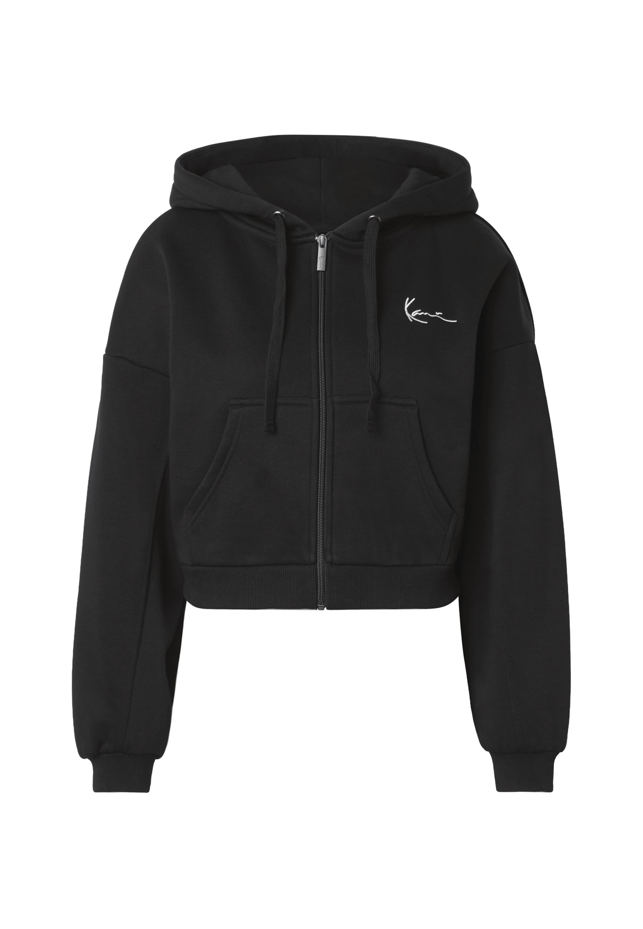 Karl Kani Sweat jacket in Black: front