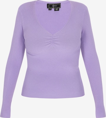 purpurinė faina Megztinis 'Comfortable': priekis