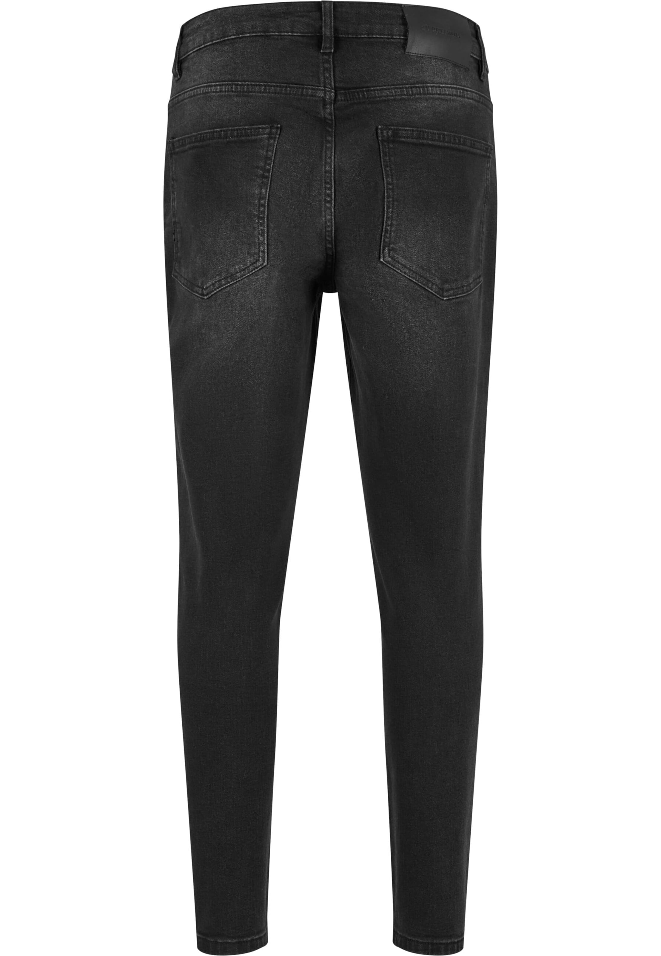 2Y Premium Slimfit Jeans in Zwart