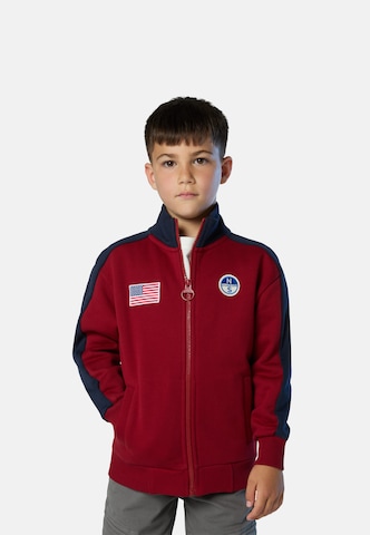 Veste de survêtement North Sails en rouge : devant