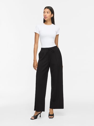 VILA Wide leg Broek 'VITelana' in Zwart