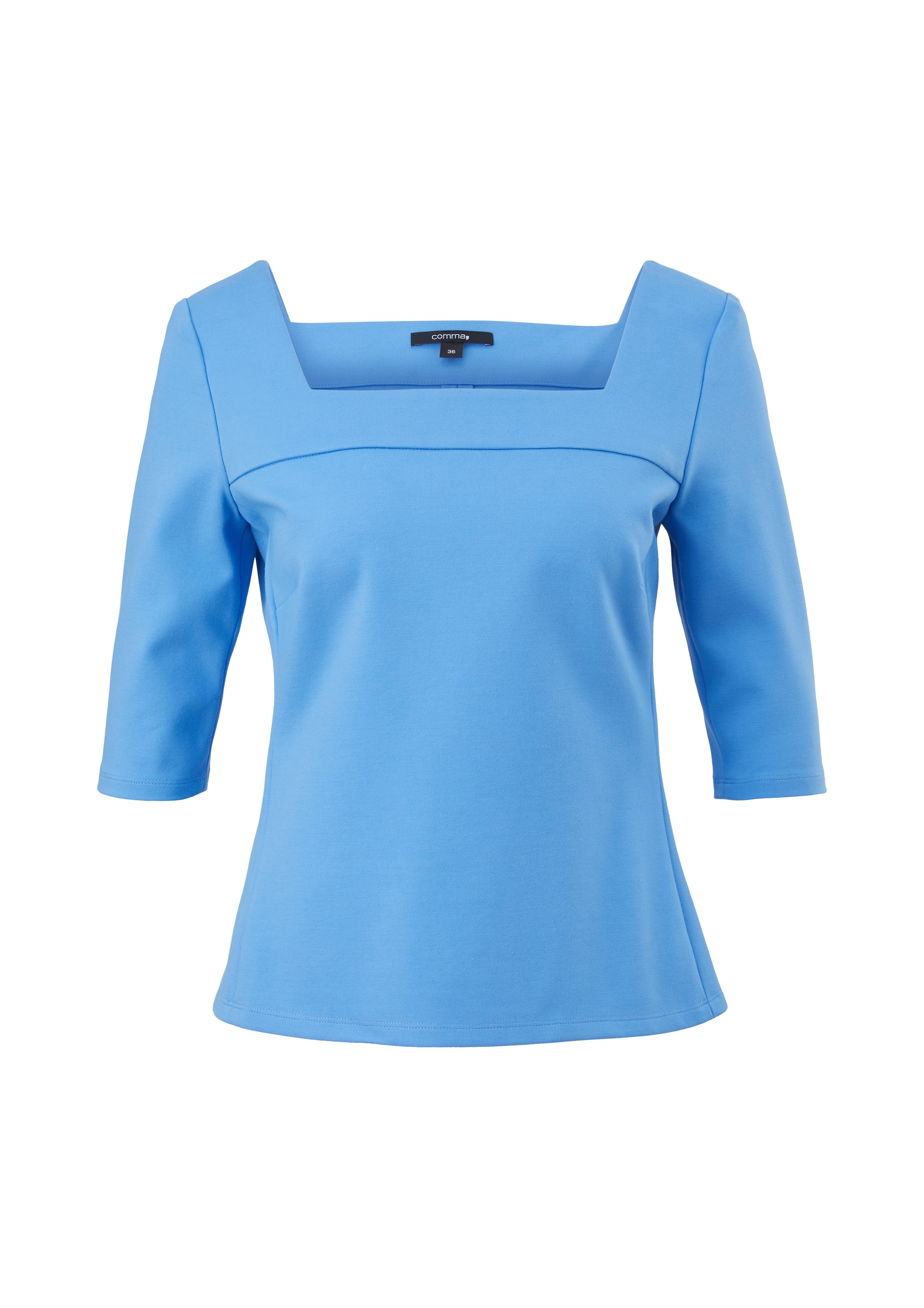 T-shirt COMMA en bleu : devant
