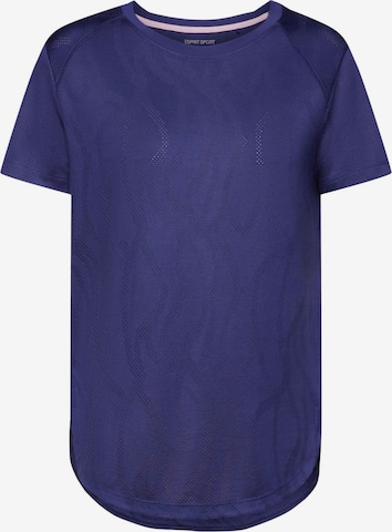 ESPRIT Functioneel shirt in Blauw: voorkant