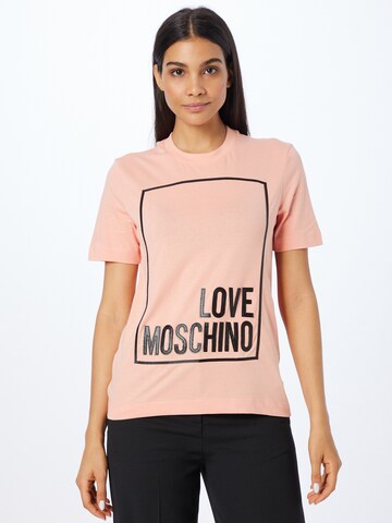 Love Moschino Μπλουζάκι σε ροζ: μπροστά