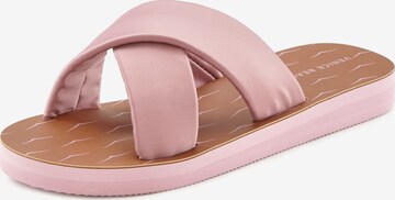 Claquettes / Tongs VENICE BEACH en rose : devant