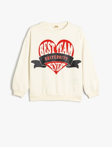 Koton Sweatshirt in Wit: voorkant