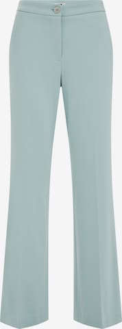 WE Fashionregular Hlače na crtu - zelena boja: prednji dio