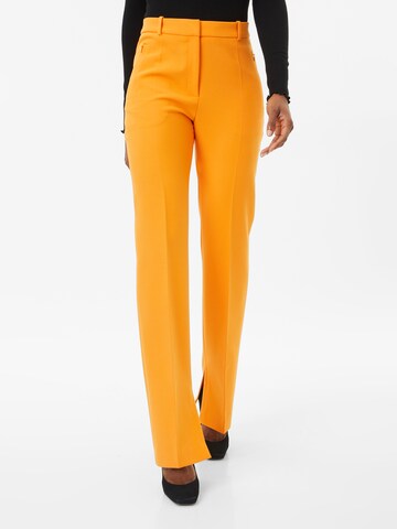HUGO Slimfit Kalhoty s puky 'Hinovi' – oranžová: přední strana