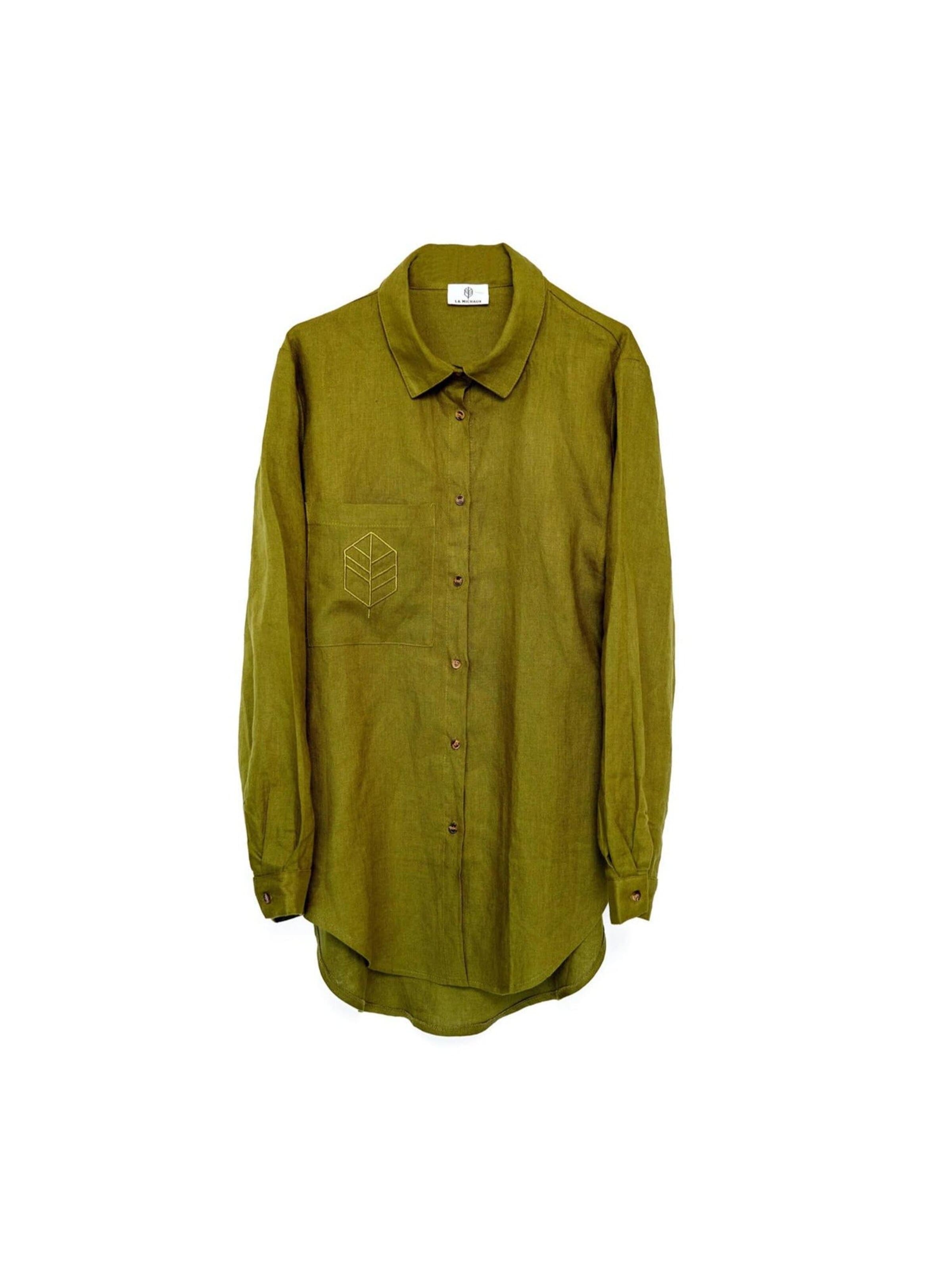 La Michaux Shirt 'GISELE' in Green: front