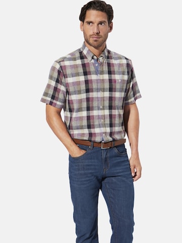 BABISTA Regular fit Button Up Shirt 'Lencio' in Purple
