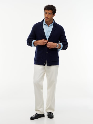 TOMMY HILFIGER Strickjacke in Blau