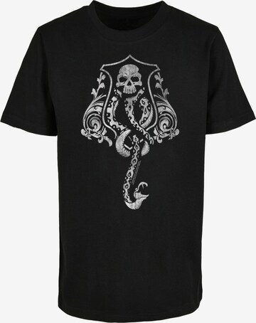 ABSOLUTE CULT Shirt 'Harry Potter - Dark Mark Crest' in Black: front