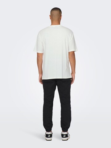 Only & Sons Koszulka 'MINECRAFT' w kolorze biały