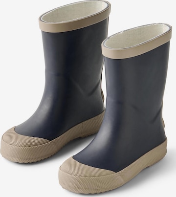 WHEAT Regenlaarzen 'Muddy' in Blauw: voorkant