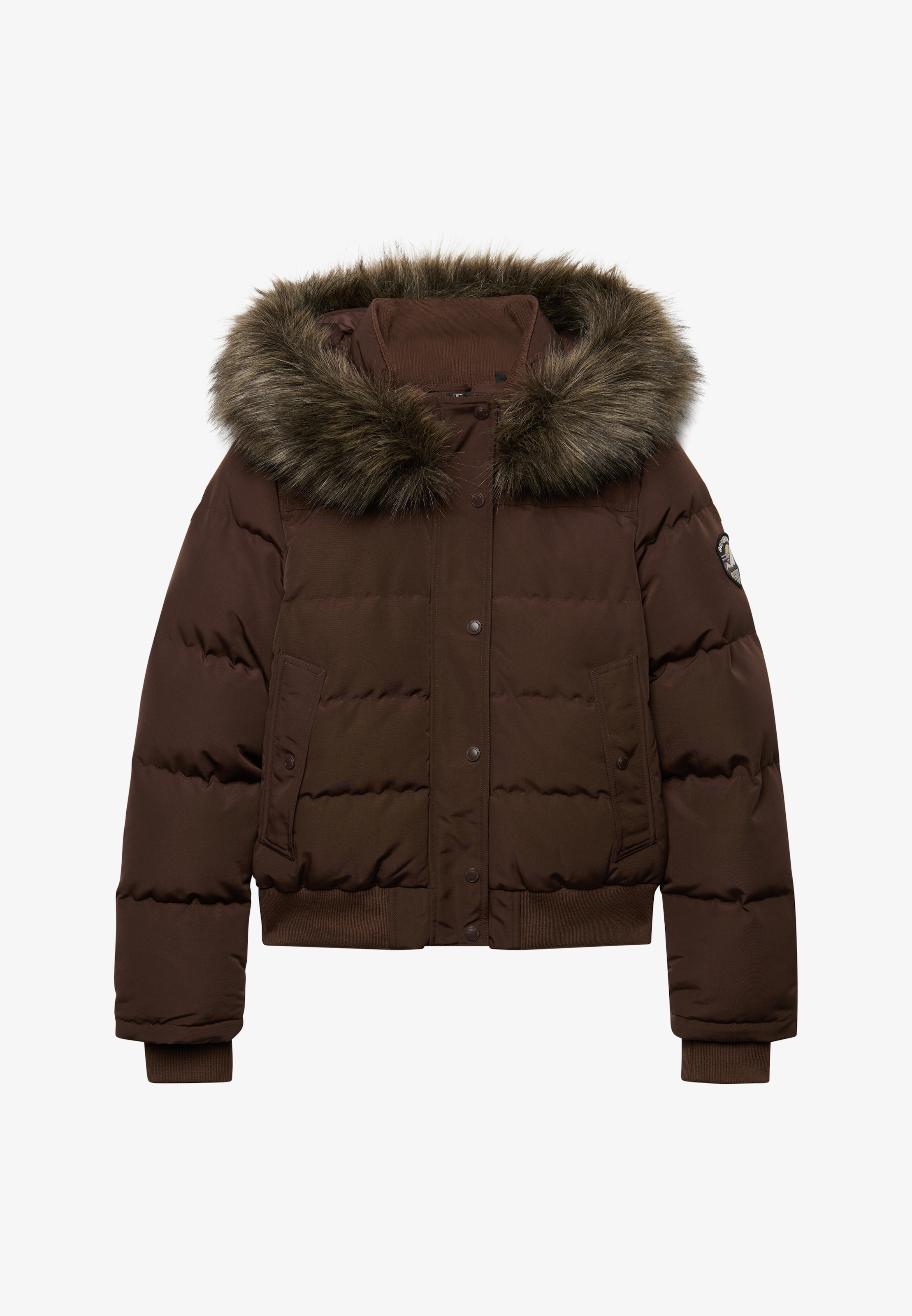 Superdry & Co Winter Jacket 'Everest' in Brown: front