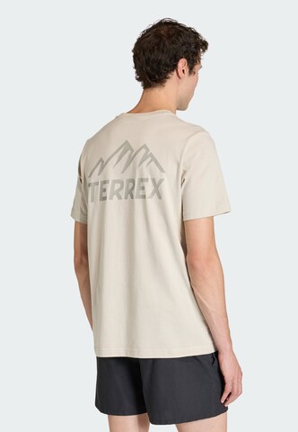 T-Shirt fonctionnel 'Mountain' ADIDAS TERREX en beige : devant