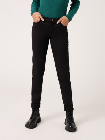 NAF NAF Slim fit Pants 'Fpowi' in Black: front