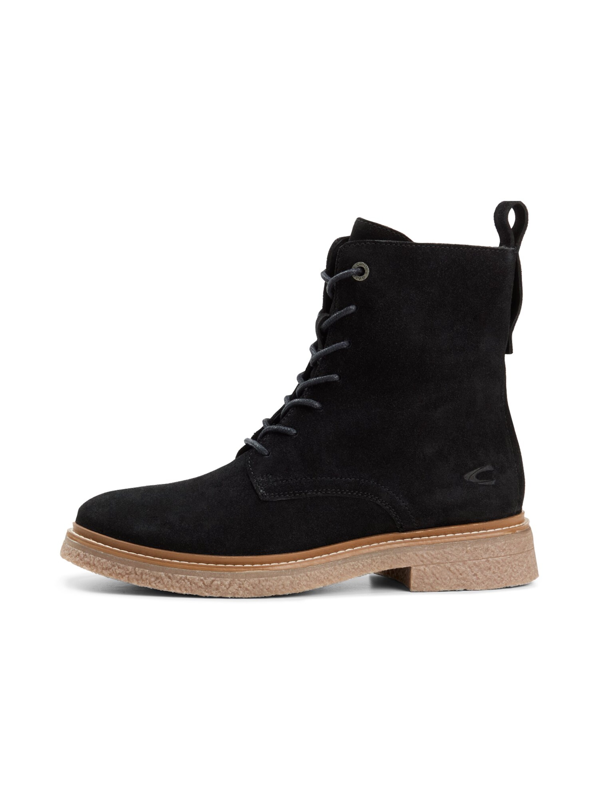 CAMEL ACTIVE Lace-Up Boots in Black: front