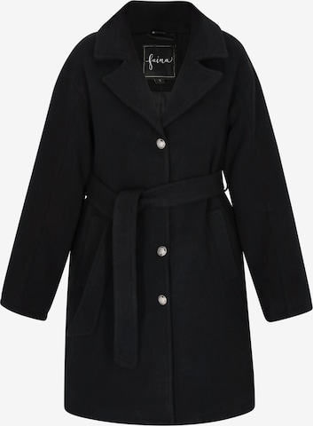 Manteau mi-saison faina en noir : devant