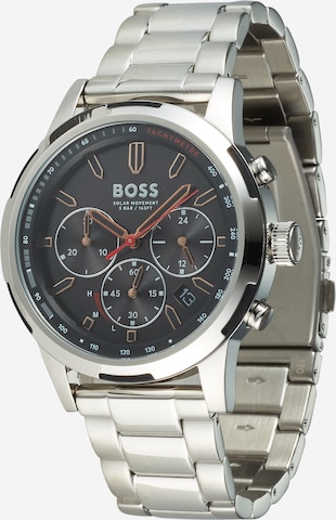 BOSS Black Аналогов часовник в сребърно: отпред