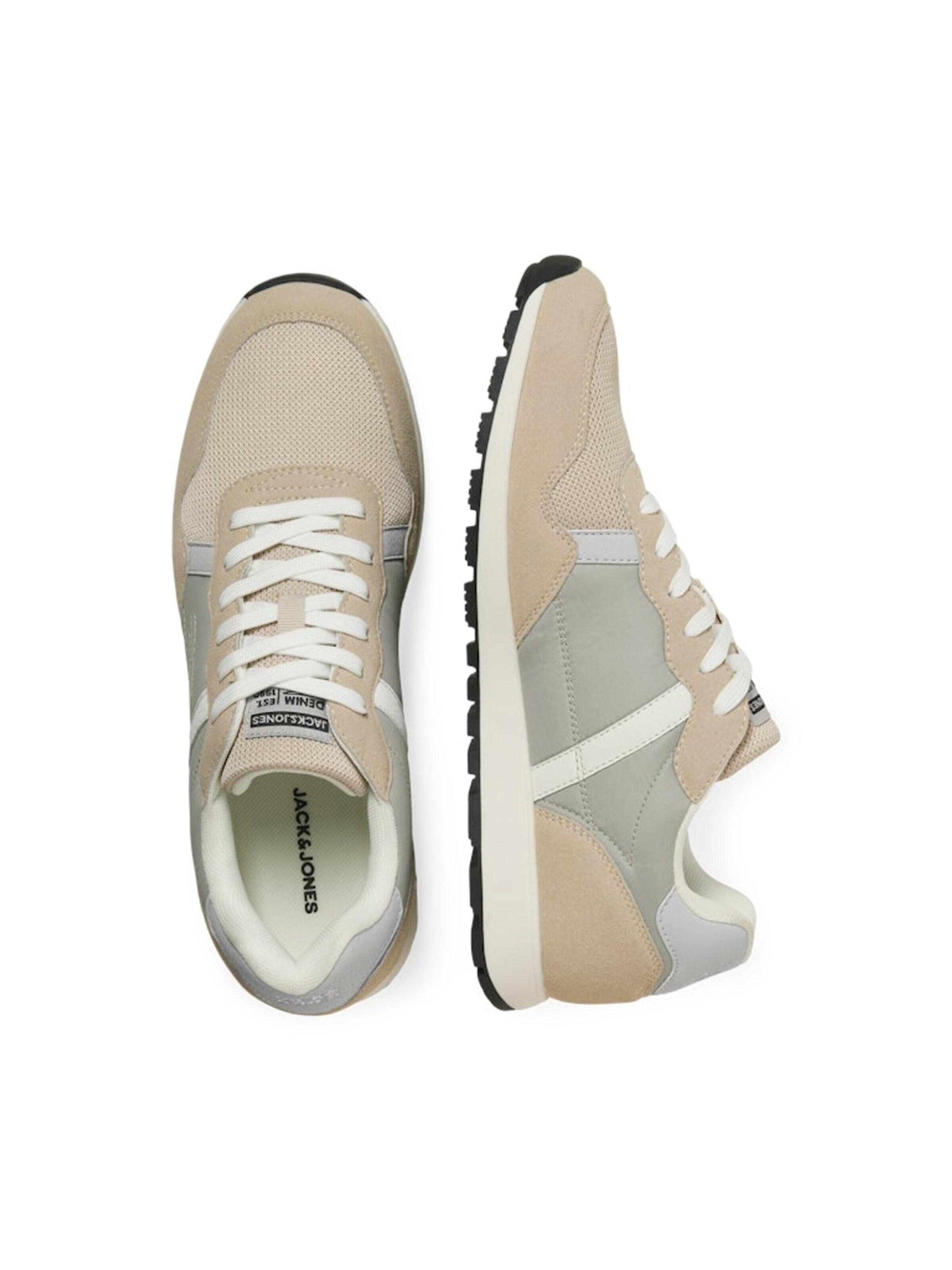 JACK & JONES Sportieve veterschoen 'Harrow' in Beige