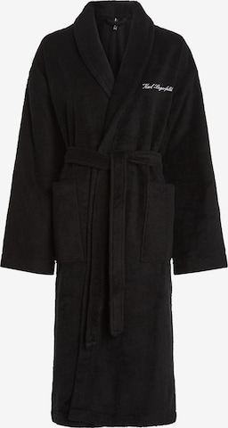 Karl LagerfeldDugi kupaći ogrtač - crna boja: prednji dio