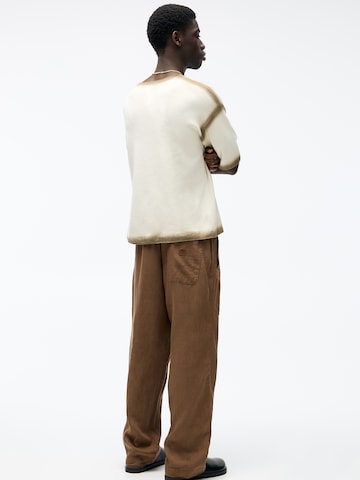 Pull&Bear Loose fit Trousers in Brown