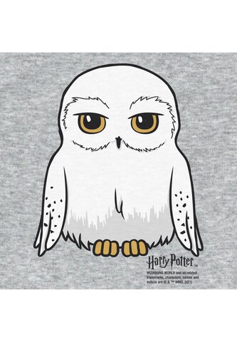 LOGOSHIRT Rompertje/body 'Harry Potter - Hogwarts & Hedwig-Print' in Grijs
