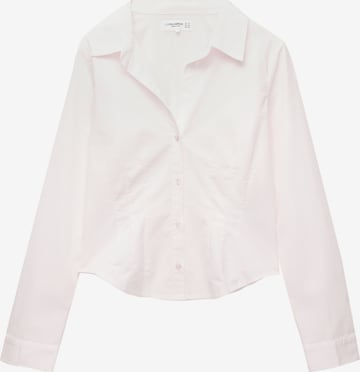 Chemisier Pull&Bear en rose : devant