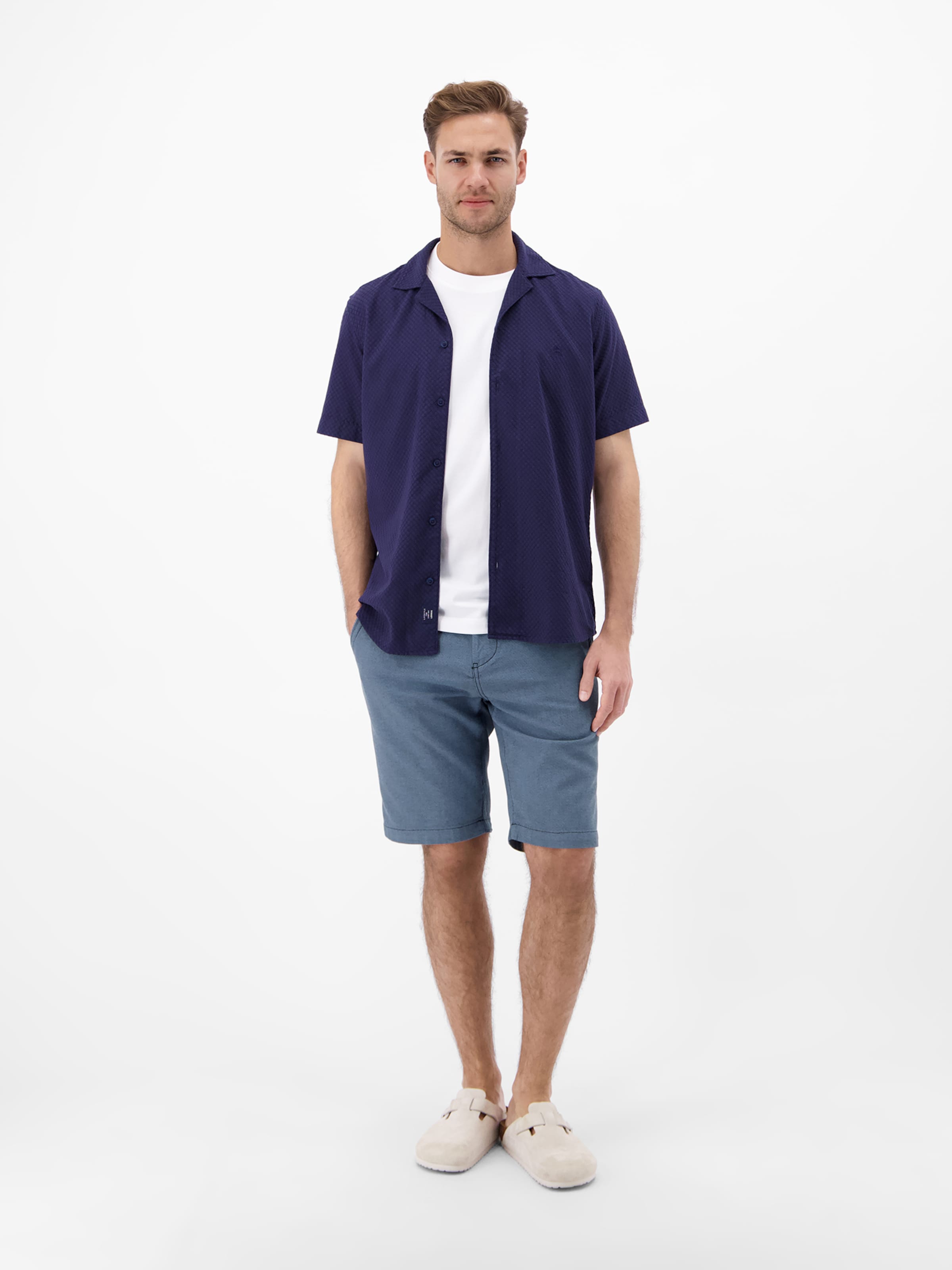 Regular Pantalon chino LERROS en bleu