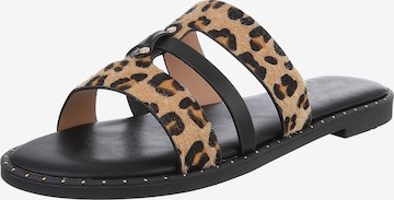 Ital-Design Pantolette in Braun: Vorderseite