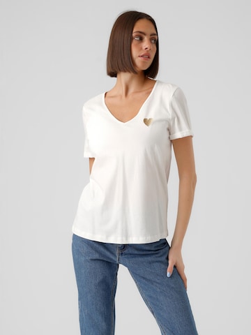 T-shirt 'PRYLA' VERO MODA en blanc : devant