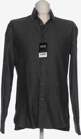 Baldessarini Button Up Shirt in M in Grey: front