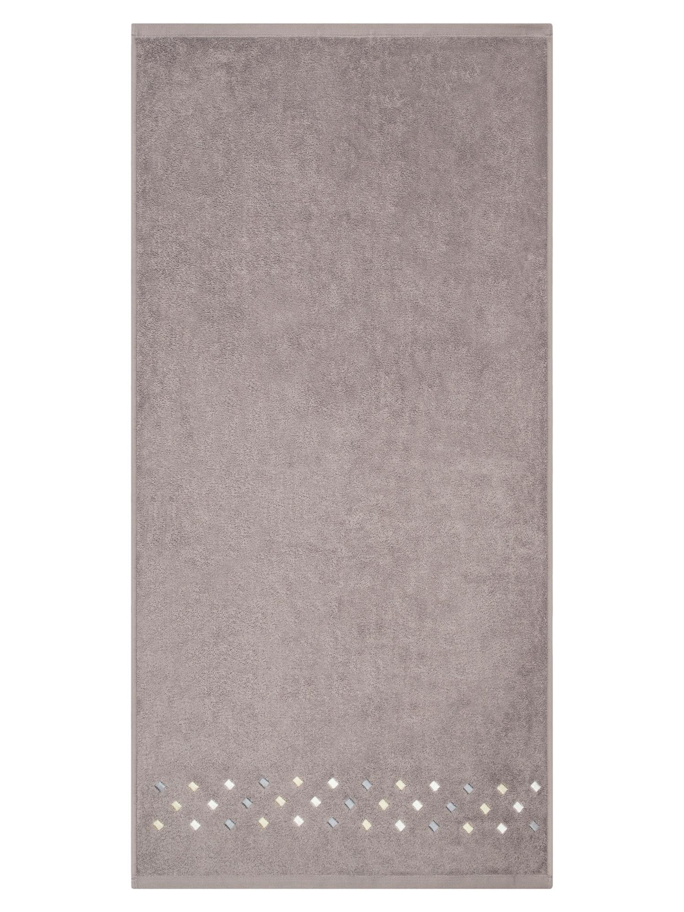 ROSS Towel 'Stoneline' in Grey