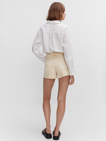 MANGO Regular Shorts in Beige