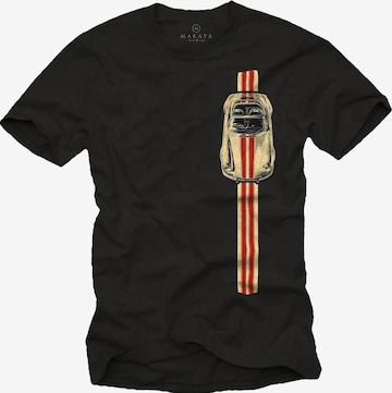 MAKAYA Shirt in Schwarz: Vorderseite