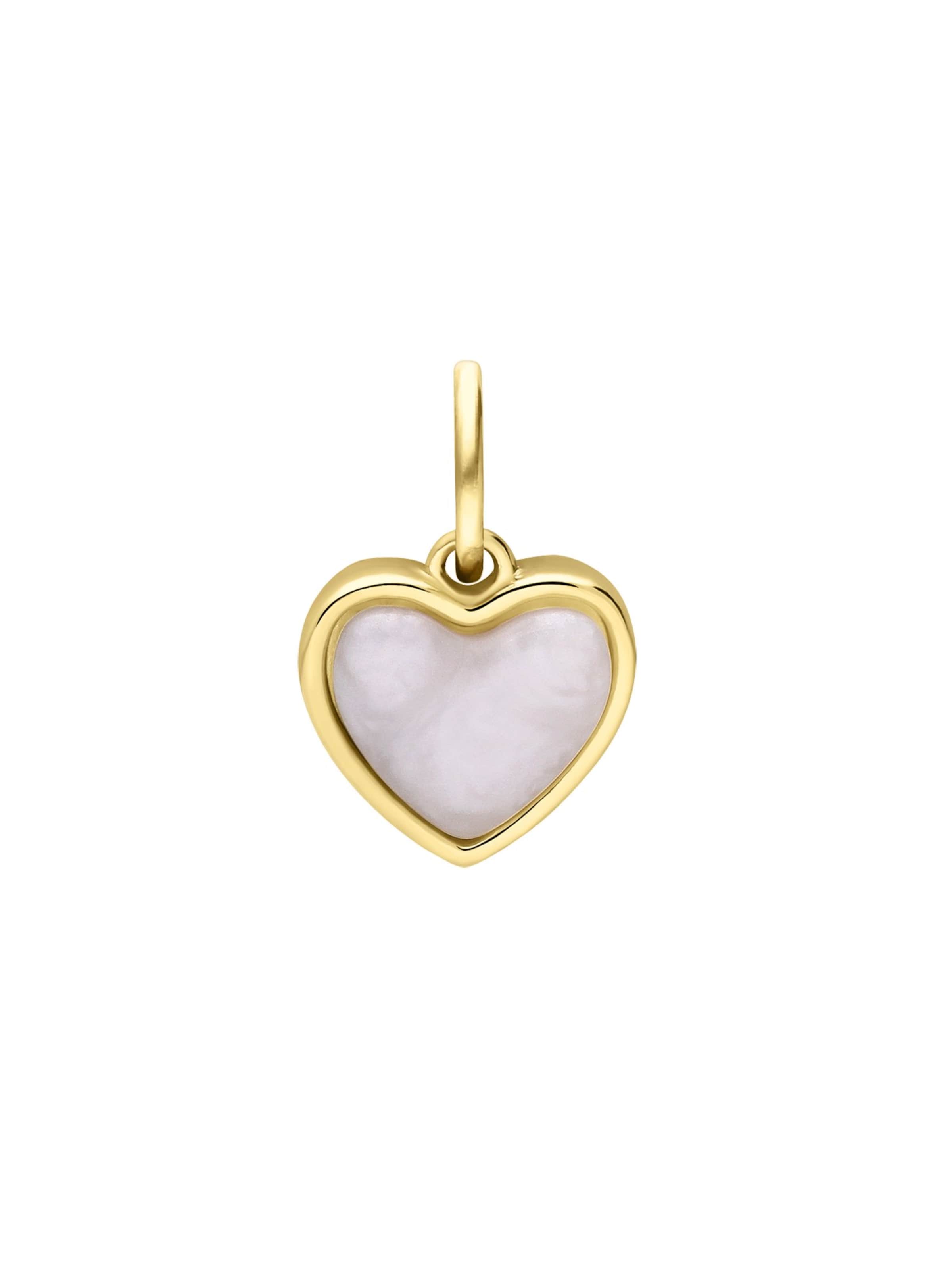 Lucardi Pendant in Gold: front