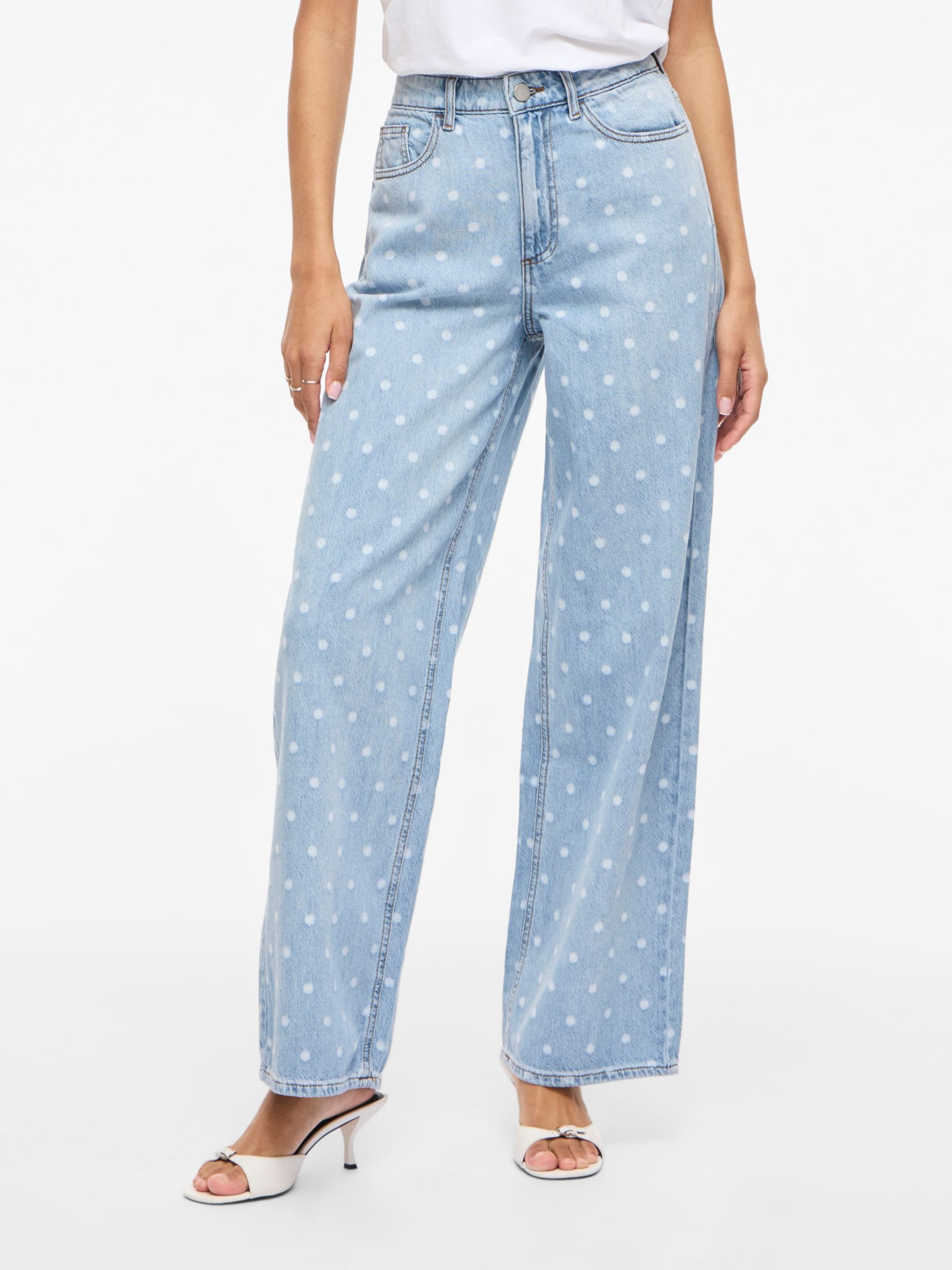 Wide leg Jeans 'VIFREYA' di VILA in blu