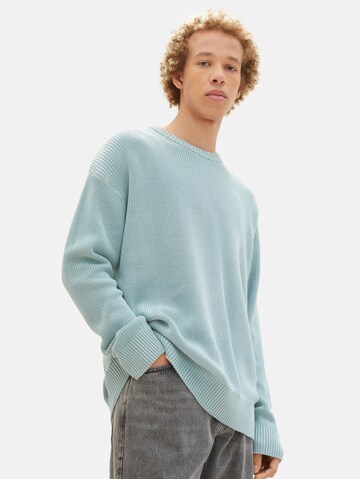 TOM TAILOR DENIM Sweater in Blue: front