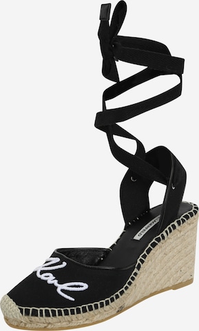 Karl Lagerfeld Slingback pumps 'KAMINI' i svart: framsida