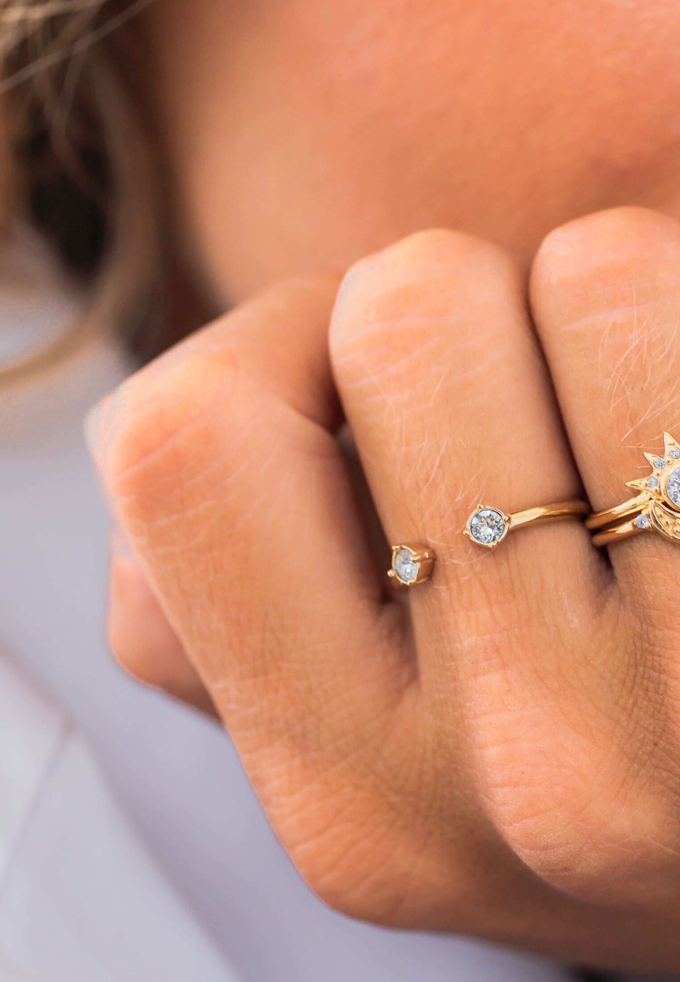 Bague 'Kristalle' ELLI en or