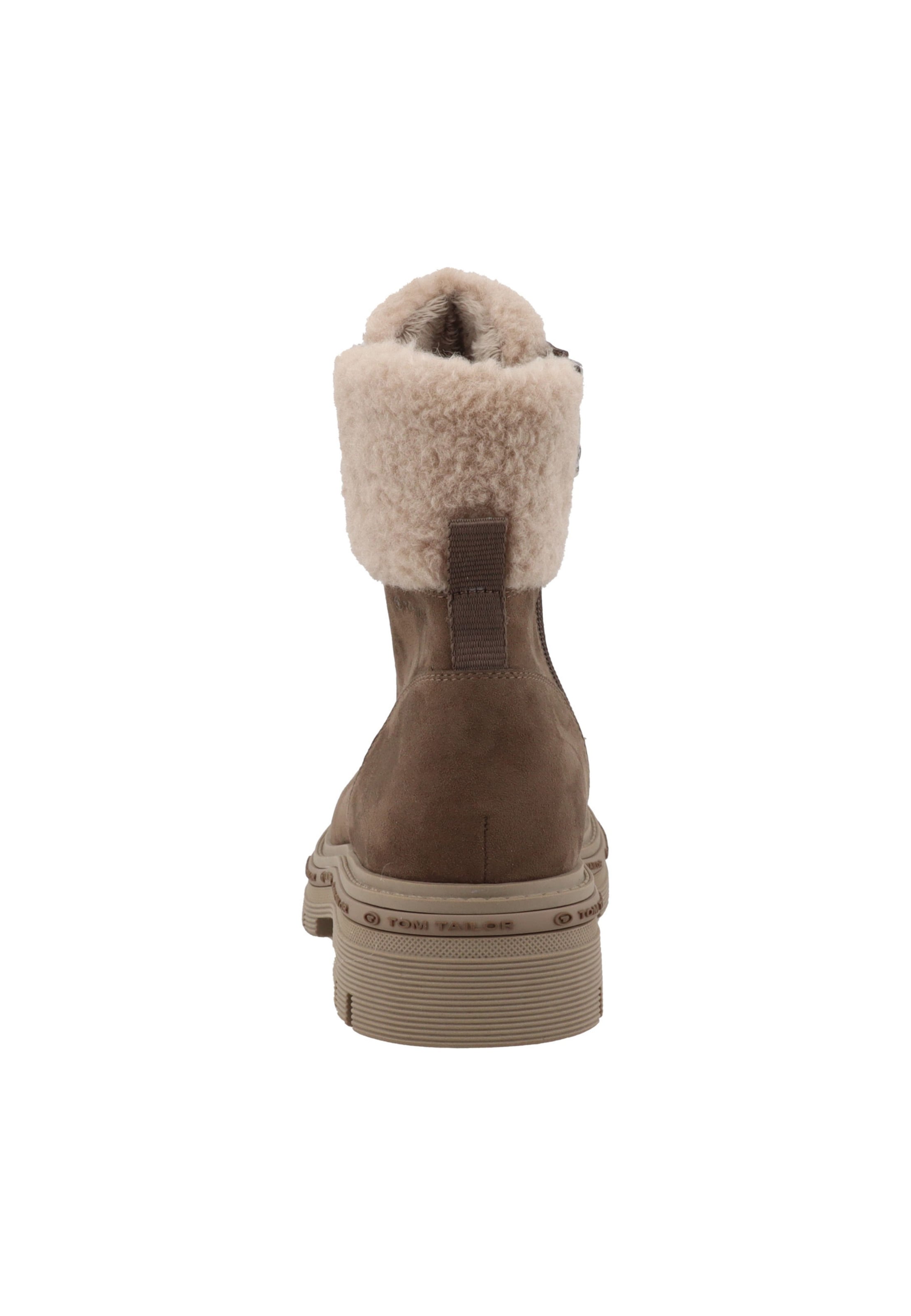 Bottines à lacets TOM TAILOR en marron
