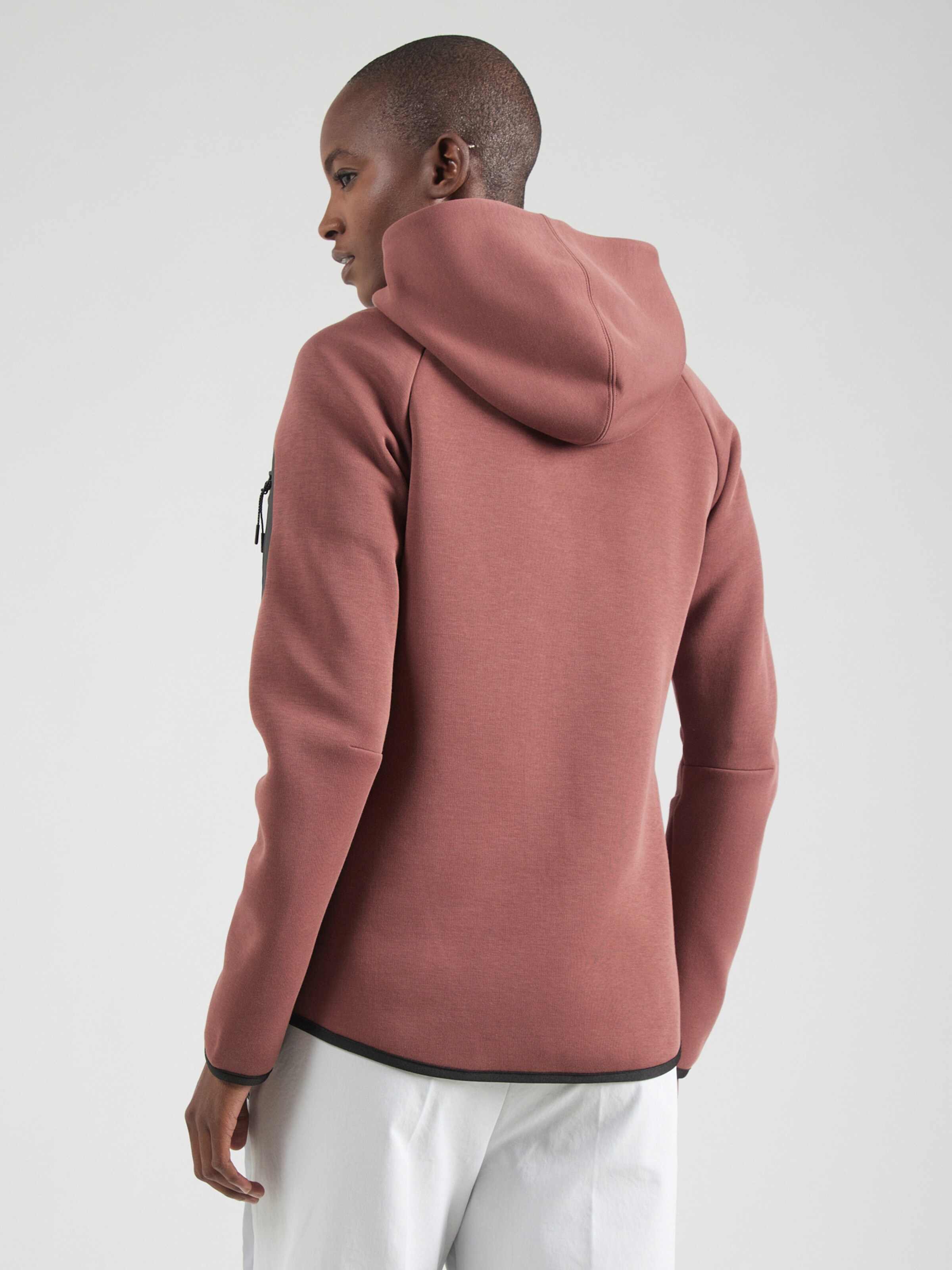 Nike Sportswear Sweat jacket TECH FLEECE 2 in Burgundy ABOUT YOU