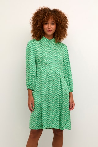 CULTURE Shirt Dress 'Walu' in Green: front