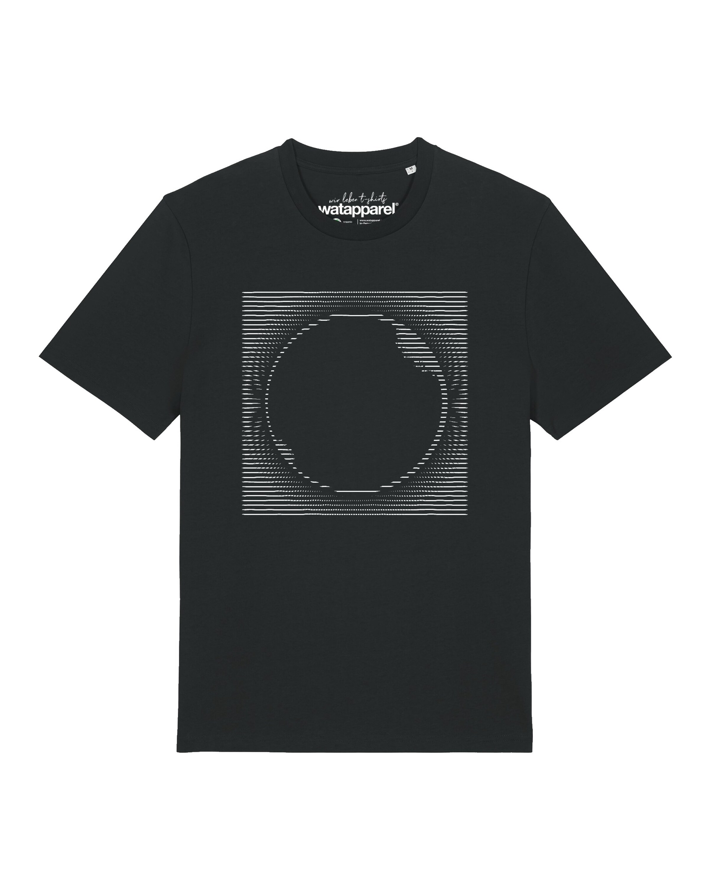 T-Shirt 'Sonnenfinsternis' Watapparel en noir : devant